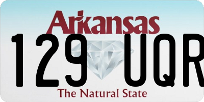 AR license plate 129UQR