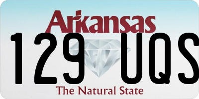 AR license plate 129UQS