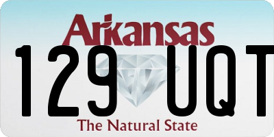 AR license plate 129UQT
