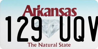 AR license plate 129UQV
