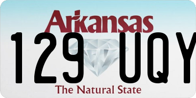 AR license plate 129UQY