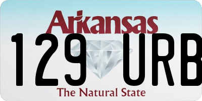 AR license plate 129URB
