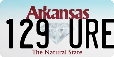 AR license plate 129URE