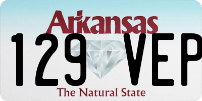AR license plate 129VEP