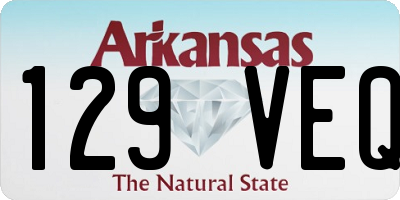 AR license plate 129VEQ