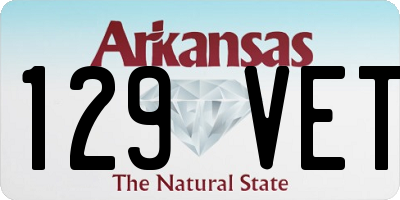 AR license plate 129VET