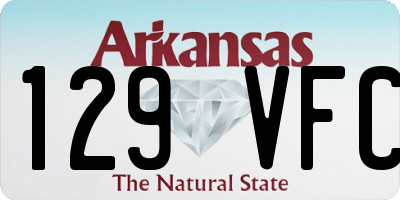 AR license plate 129VFC