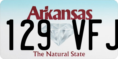AR license plate 129VFJ