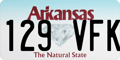 AR license plate 129VFK