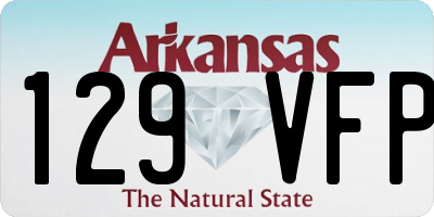 AR license plate 129VFP