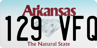 AR license plate 129VFQ