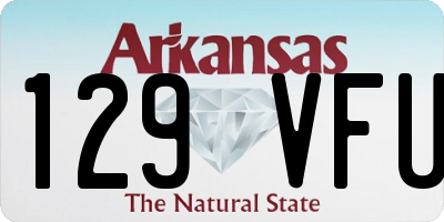 AR license plate 129VFU