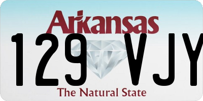 AR license plate 129VJY
