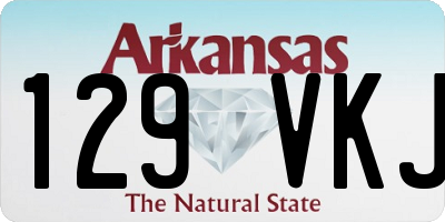 AR license plate 129VKJ