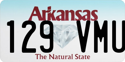 AR license plate 129VMU