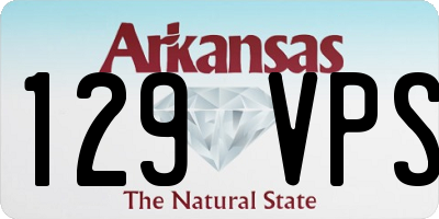 AR license plate 129VPS