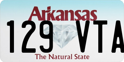 AR license plate 129VTA