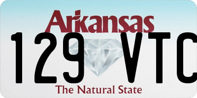 AR license plate 129VTC