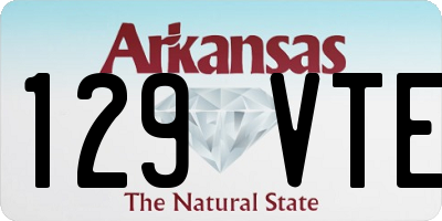 AR license plate 129VTE