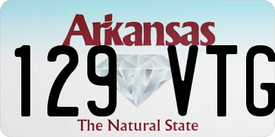 AR license plate 129VTG