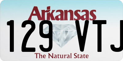 AR license plate 129VTJ