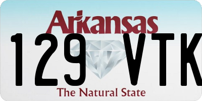 AR license plate 129VTK