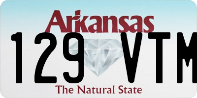 AR license plate 129VTM