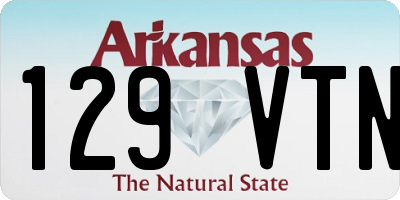 AR license plate 129VTN