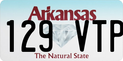AR license plate 129VTP