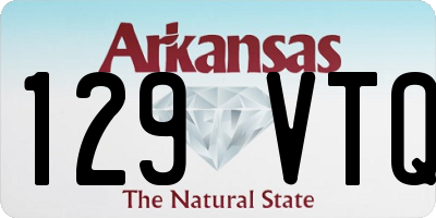 AR license plate 129VTQ
