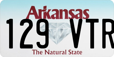 AR license plate 129VTR