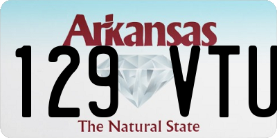 AR license plate 129VTU