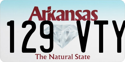 AR license plate 129VTY