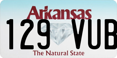 AR license plate 129VUB