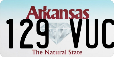 AR license plate 129VUC