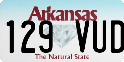 AR license plate 129VUD