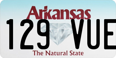 AR license plate 129VUE