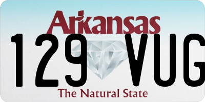 AR license plate 129VUG