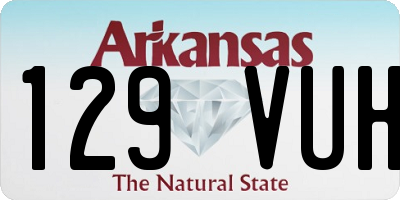 AR license plate 129VUH