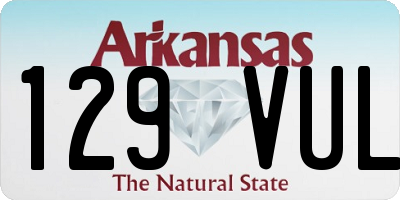 AR license plate 129VUL