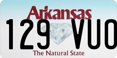AR license plate 129VUO