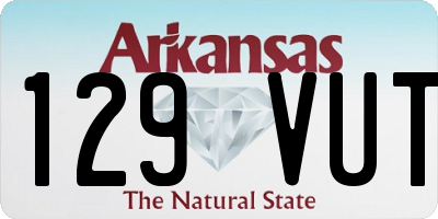 AR license plate 129VUT