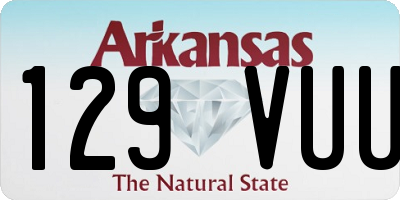 AR license plate 129VUU
