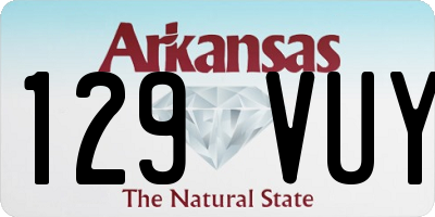 AR license plate 129VUY