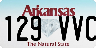 AR license plate 129VVC