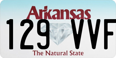 AR license plate 129VVF