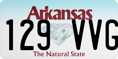 AR license plate 129VVG