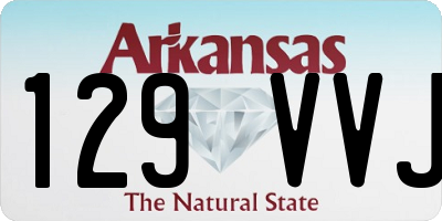 AR license plate 129VVJ
