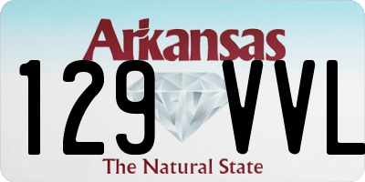 AR license plate 129VVL