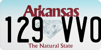 AR license plate 129VVO